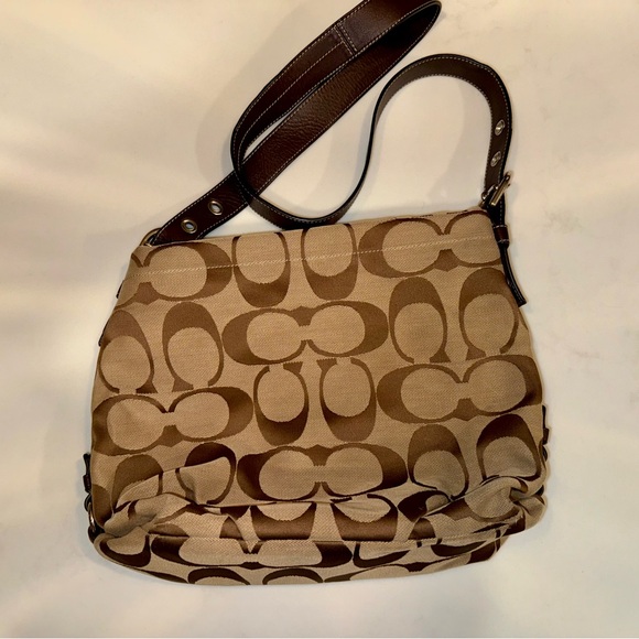 Coach Signature Jacquard Swingpack Crossbody Shoulder - Picture 2 of 6